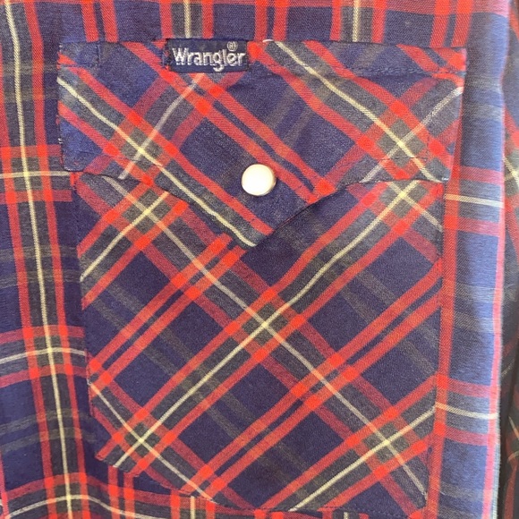 VINTAGE WRANGLER PEARL SNAP SHIRT - Picture 3 of 6